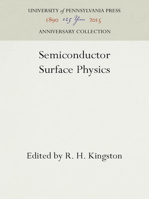cover image of Semiconductor Surface Physics